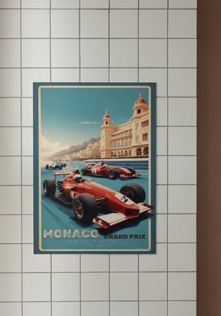 Vintage Monaco Grand Prix Poster