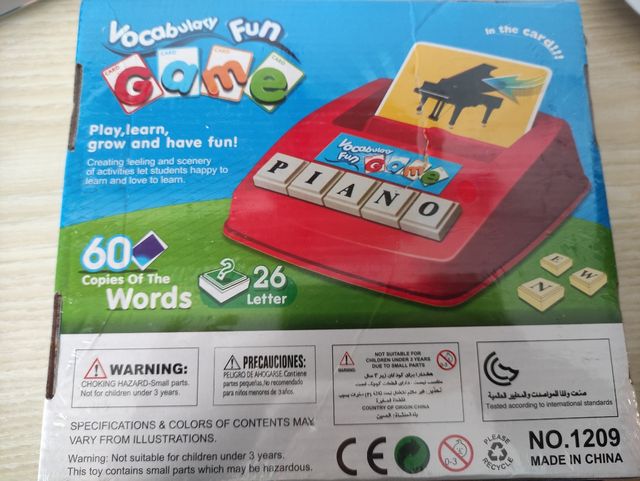 Juego vocabulario inglés +3 años