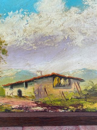 Cuadro paisaje de campo.