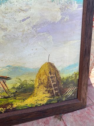 Cuadro paisaje de campo.