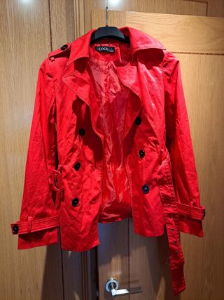 Chaqueta mujer roja talla S 
