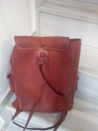 mochila de cuero