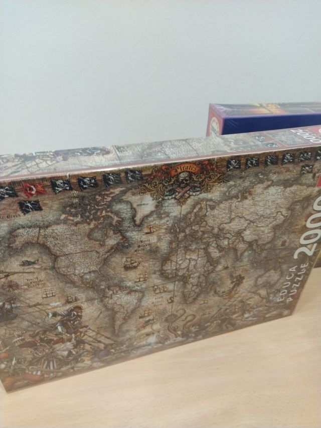 2 puzles,1500 piezas y 2000