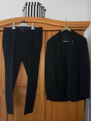 TRAJE DE CHAQUETA HOMBRE ZARA NEGRO
