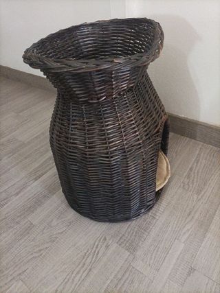 Cama mimbre gatos