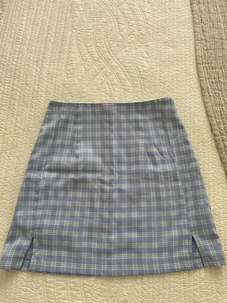 Falda ajustada de cuadros