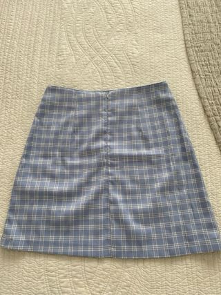 Falda ajustada de cuadros