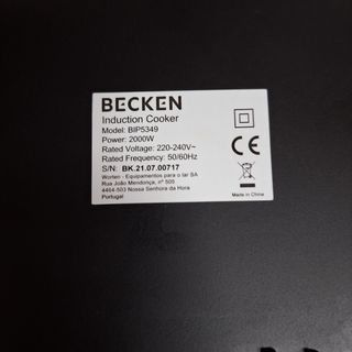 Placa de indução portátil becken