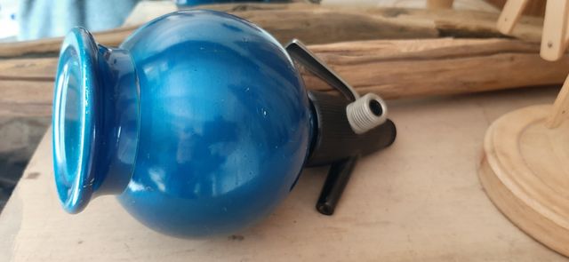 Sifone seltz panna anni 60 blu