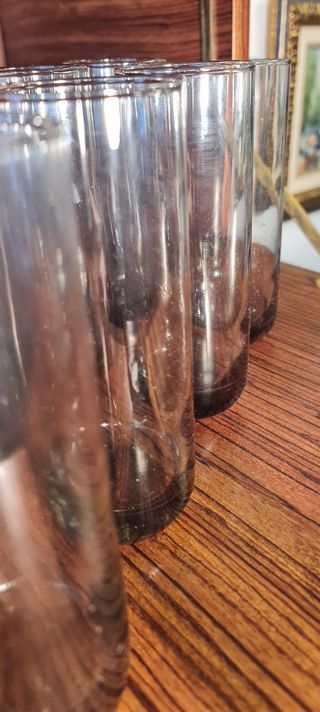 10 vasos tubo Per Lutken ahumados