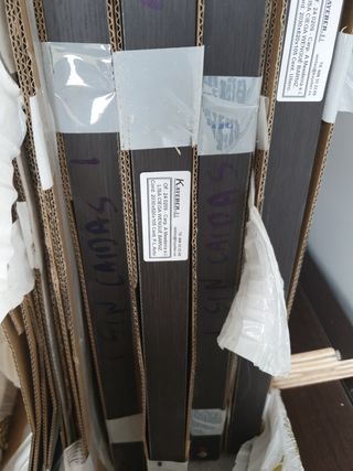 Puertas casa nuevas color wengue