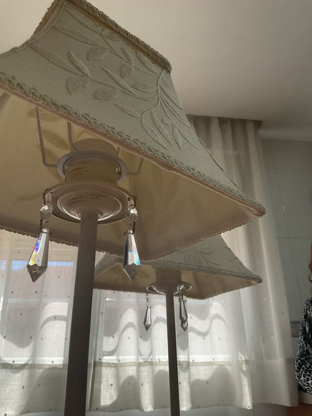 Lámparas de mesita de noche estilo vintage