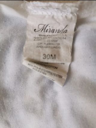 Vestido t/ 30 meses Miranda PERFECTO