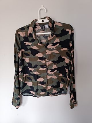 Camisa camuflaje militar H&M