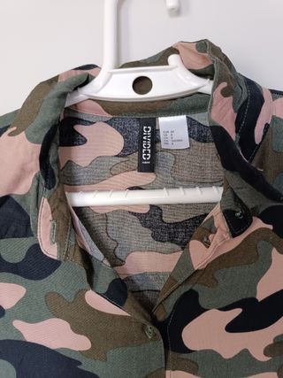 Camisa camuflaje militar H&M
