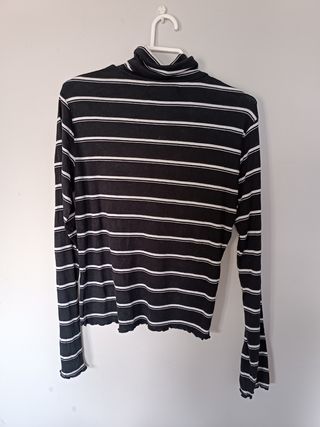 Jersey cuello alto rayas 