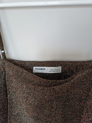 Vestido tirantes cobrizo Pull and Bear