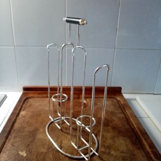 Porta bicchieri in acciaio