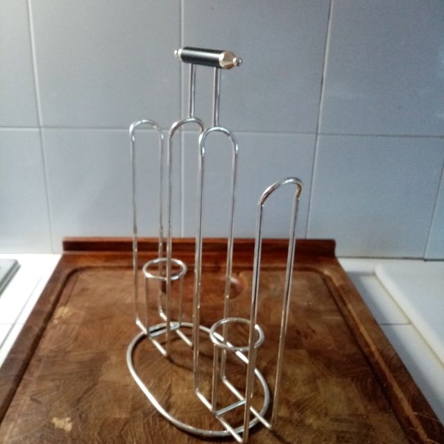 Porta bicchieri in acciaio