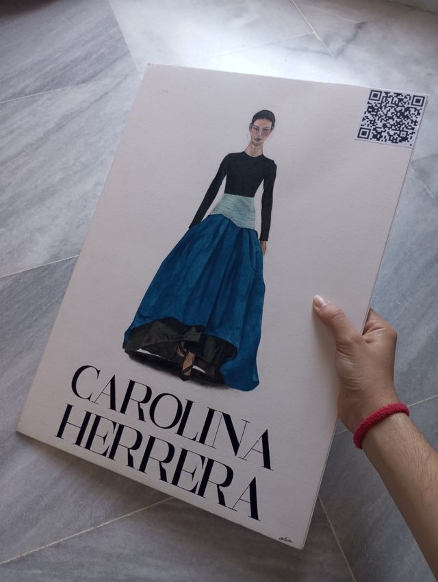 Dibujo modelo Carolina Herrera