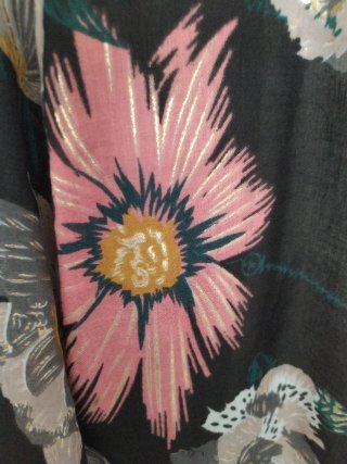 Foulard viscosa estampado floral