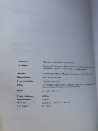 Programa de competencia social: ESO  2º ciclo