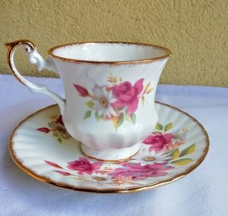 Tazza da tè inglese Queens dipinto fiori
