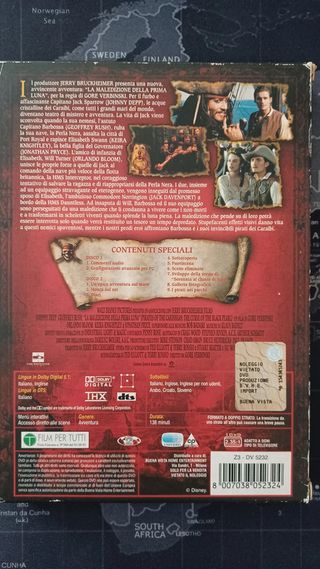 DVD Pirati dei Caraibi: La Maledizione della Prima
