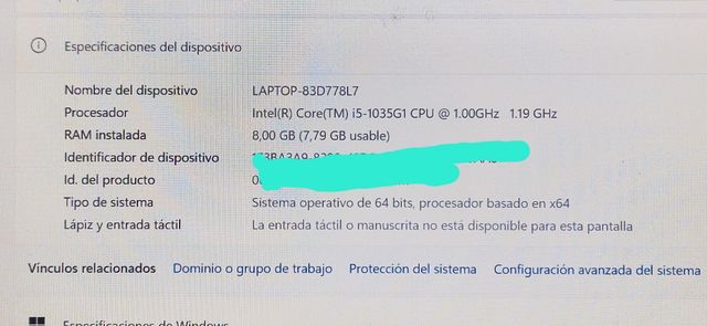 Hp laptop 15-dw2001ns