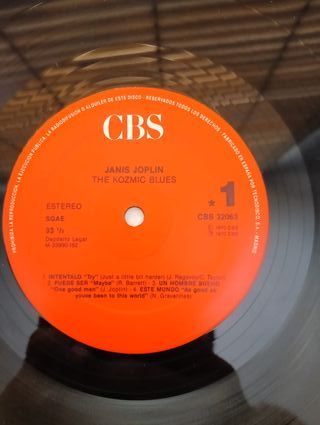 Janis Joplin "Kosmic Blues". Lp