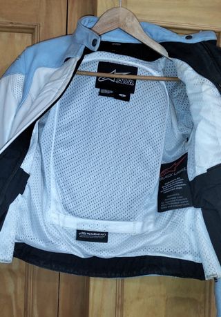 Chaqueta de piel Alpinestar de moto