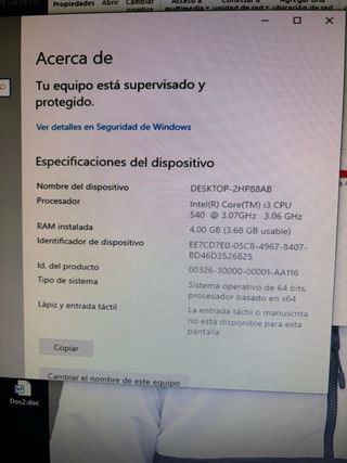 Torre ordenador sobremesa