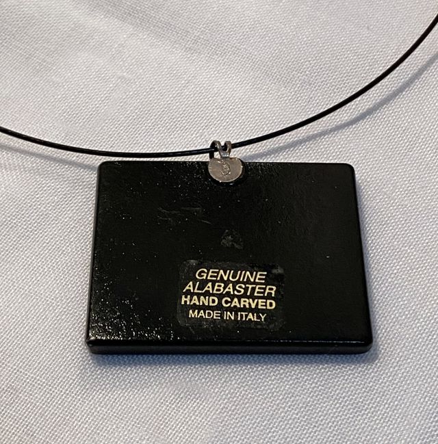 Ciondolo Alabastro con vero Francobollo Coccobill