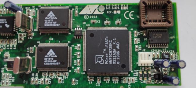 TARJETA DE RED FIBRA/RJ45 AT-2450FTX PCI