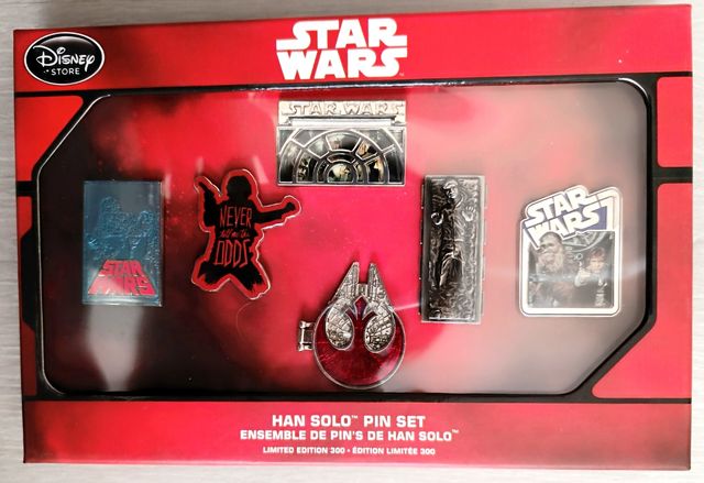Star Wars Han Solo pin set. Limited