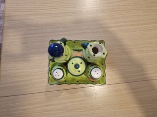 SET CONDIMENTO 6 Pezzi Olio Aceto Sale e Pepe