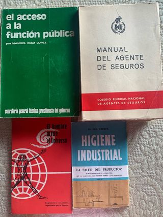 Lote 4 libros diversos temas Economía e Industria