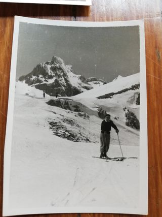 Lote de fotografías en la nieve. Candanchú