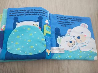 Libro sensorial de tela bebé
