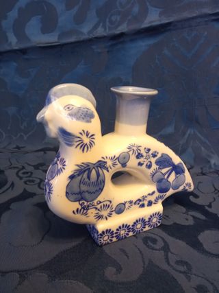 Candelabro palmatoria portavelas Gallina ceramica