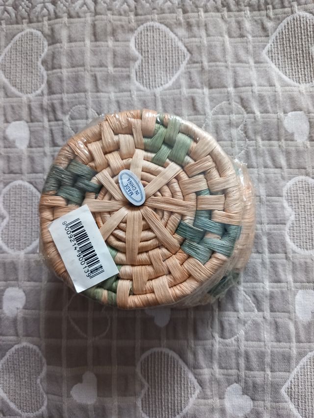 4 sottobicchieri in paglia