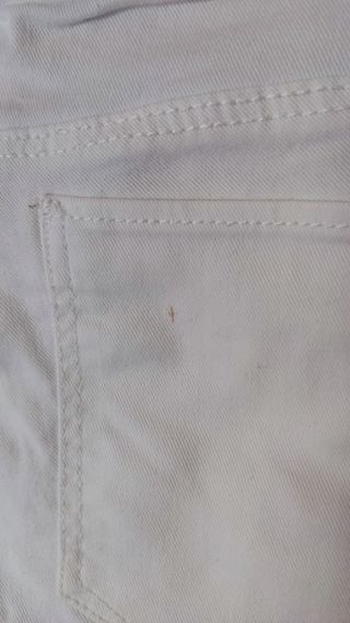 Calções de ganga branco