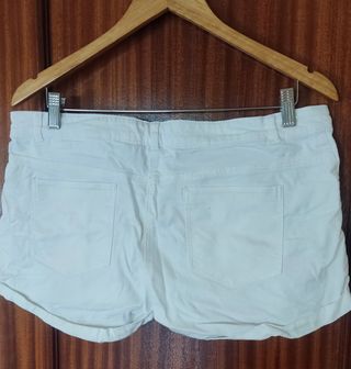 Calções de ganga branco