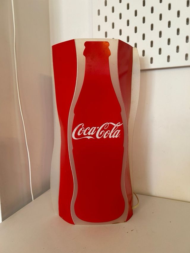 COCA COLA LAMPADA SLAMP INSEGNA VINTAGE ST BOTTLE