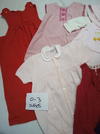 Lote ropa niña 0 - 3 años 