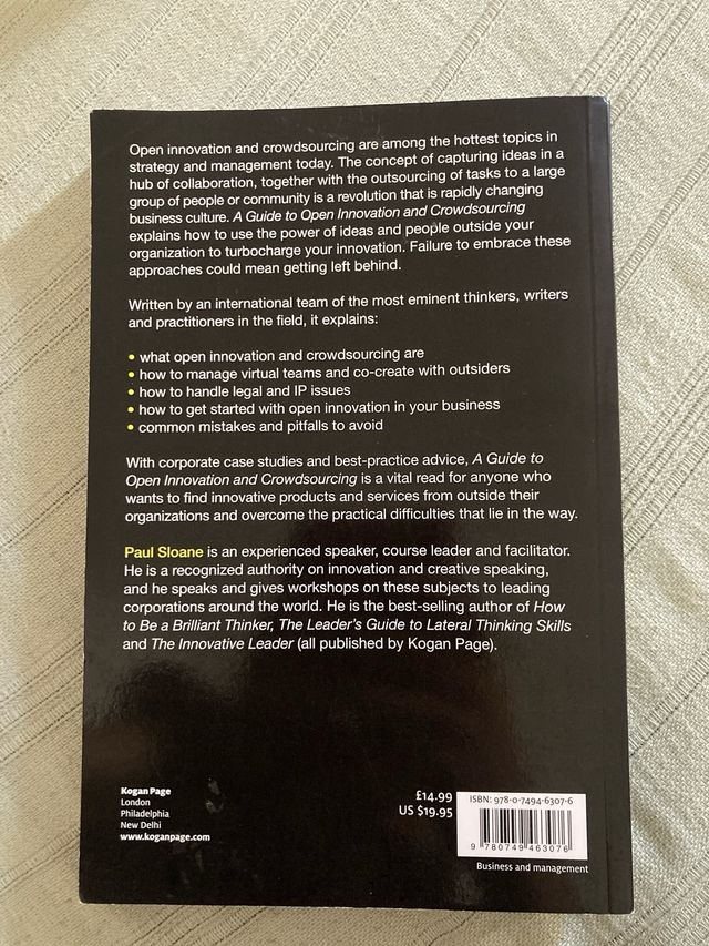 A guide to open innovation and crowd sourcing