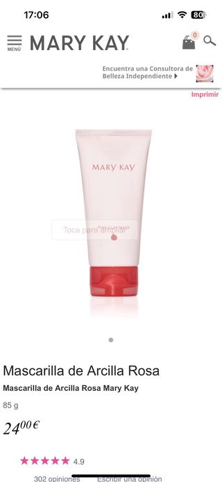 MASCARILLAS ARCILLA ROSA MARY KAY
