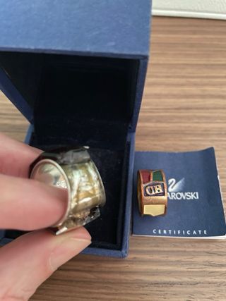 Dos anillos - Swarovski y Carolina Herrera