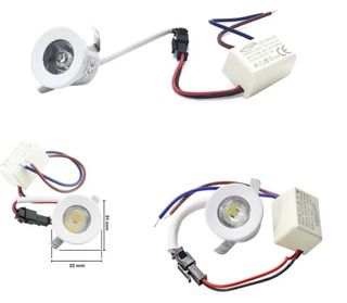 10 Faretti Led 1w Segnapasso Luce Fedda 220v