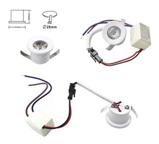 10 Faretti Led 1w Segnapasso Luce Fedda 220v